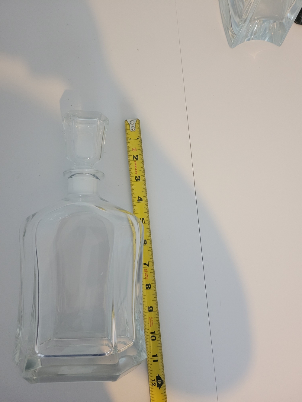 Bormioli Rocco Capitol Glass Decanter, Airtight Geometric Stopper, 23.75 oz